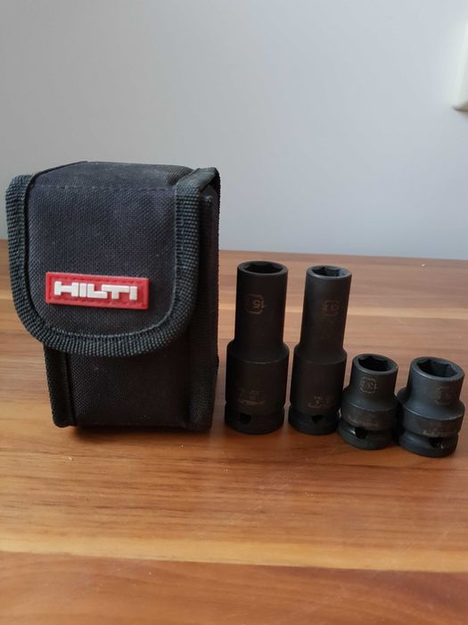 Hilti tubulare negre impact marimi 13 mm  , 15 mm surte si lungi