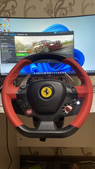Игровой руль thrumaster ferrari 458 spider