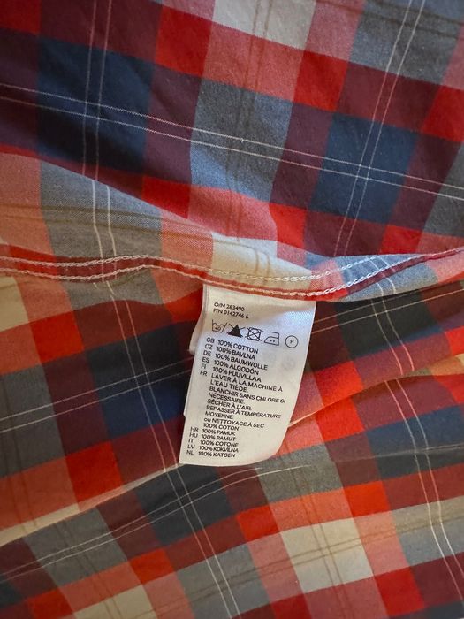 Cămașă de bumbac in carouri rosie H&M | Casual & Elegantă | Mărimea S