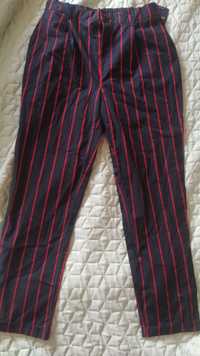 Нов панталон с червени райета и ластик М