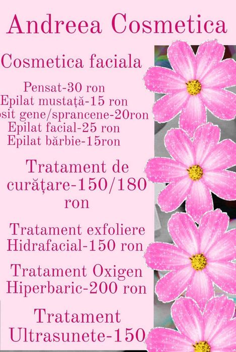 Servicii cosmetică si masaj