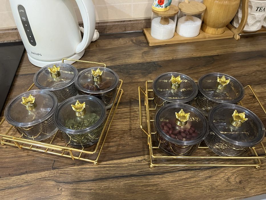 Менажница, сахарница, медница 2 набора за 4000