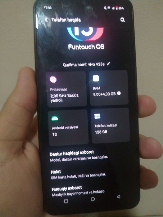 Vivo V23e ideal tel