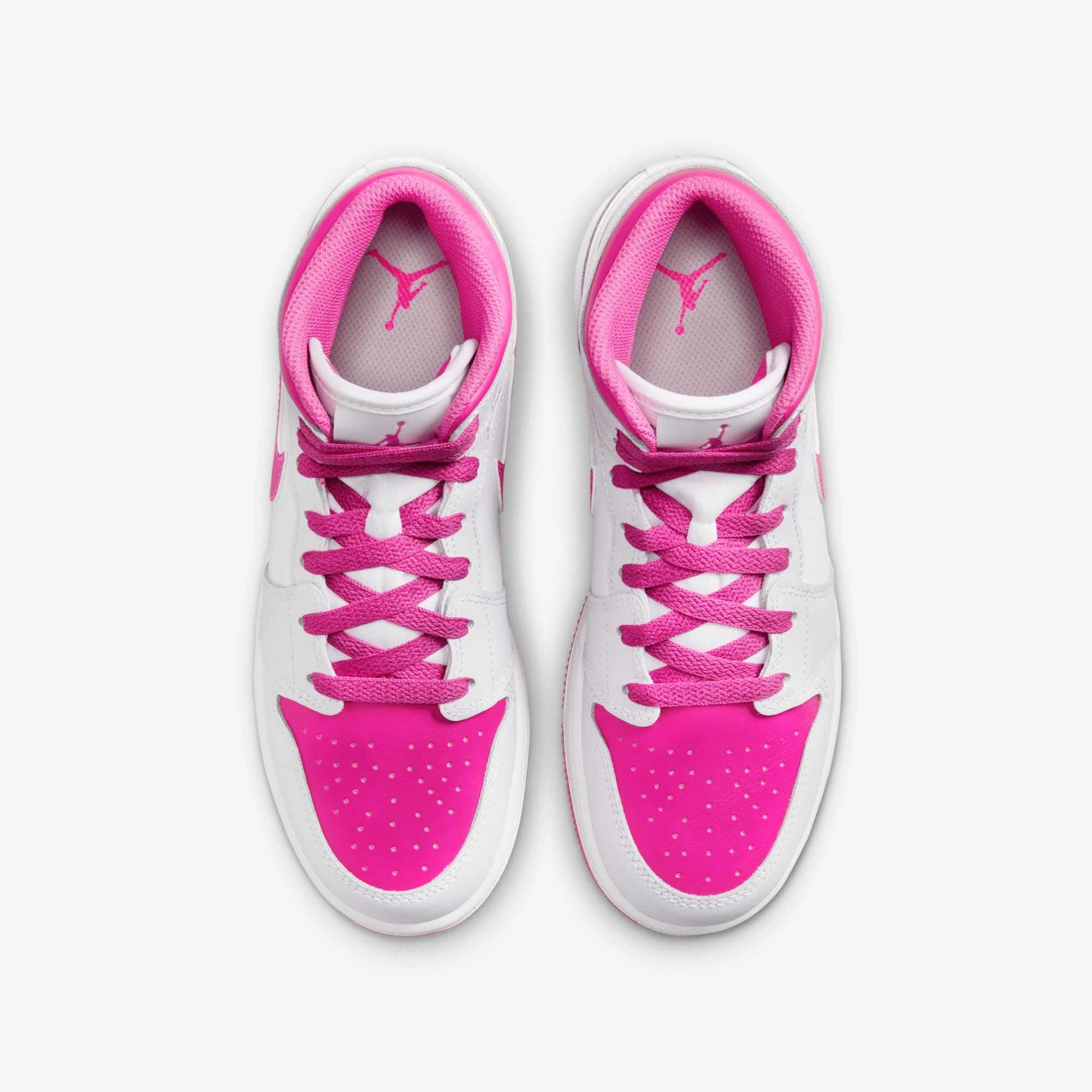 Nike - Air Jordan 1 Mid номер 35.5 дамски бели Оригинал Код 7011