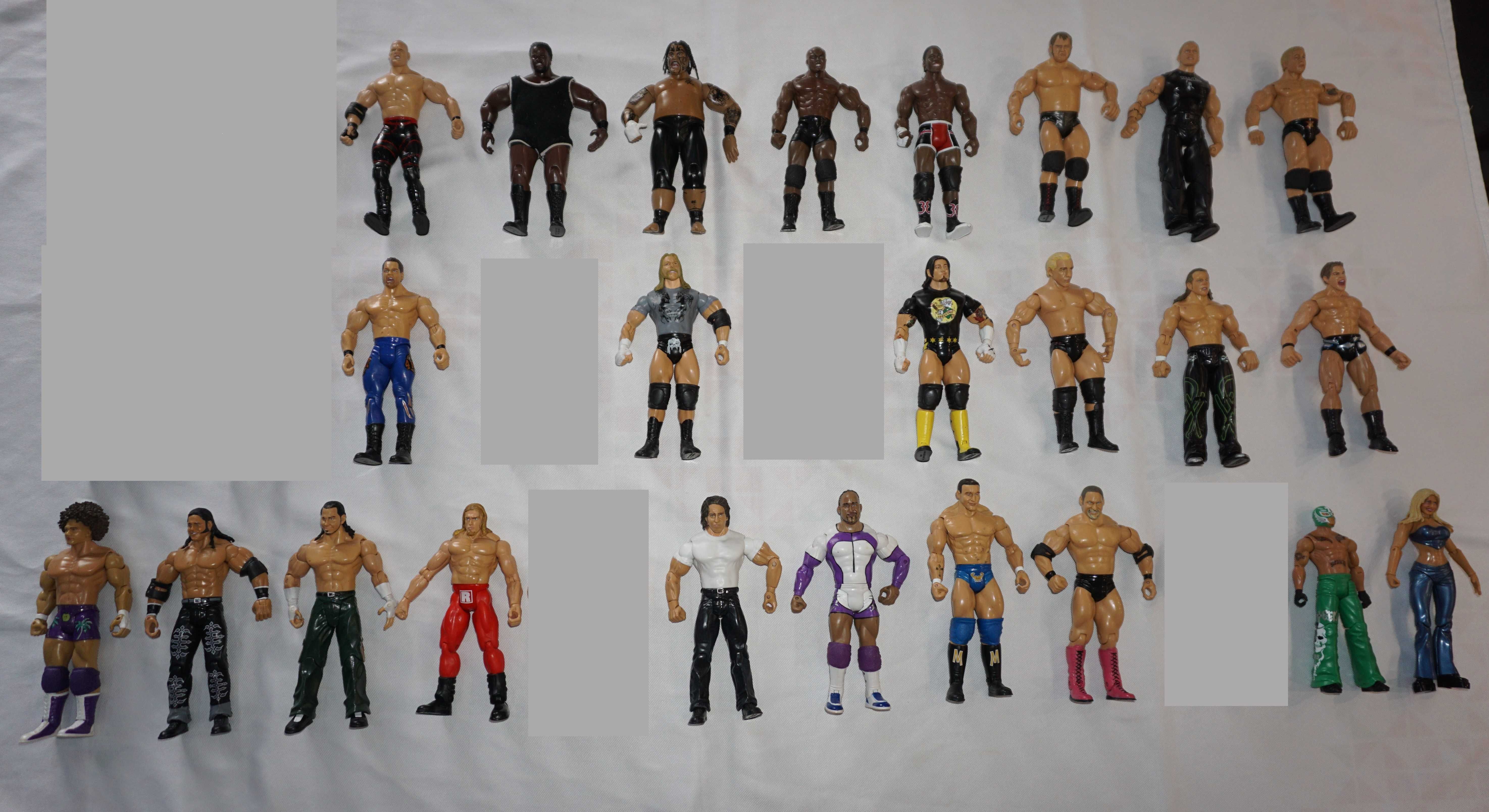 24 Кеч Фигури на Jakks Pacific Torrie Wilson/Chris Benoit/Kane/Edge