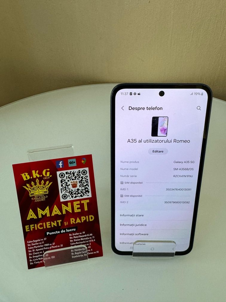 Samsung A35 128gb Amanet BKG
