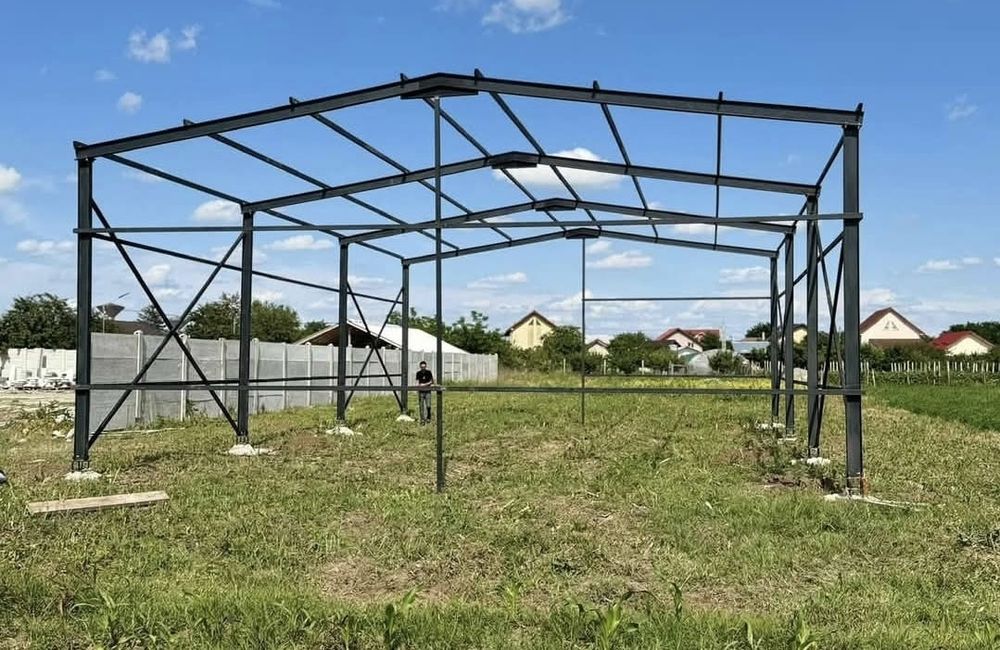 Vand structura hale metalice din stoc 8x25x4m