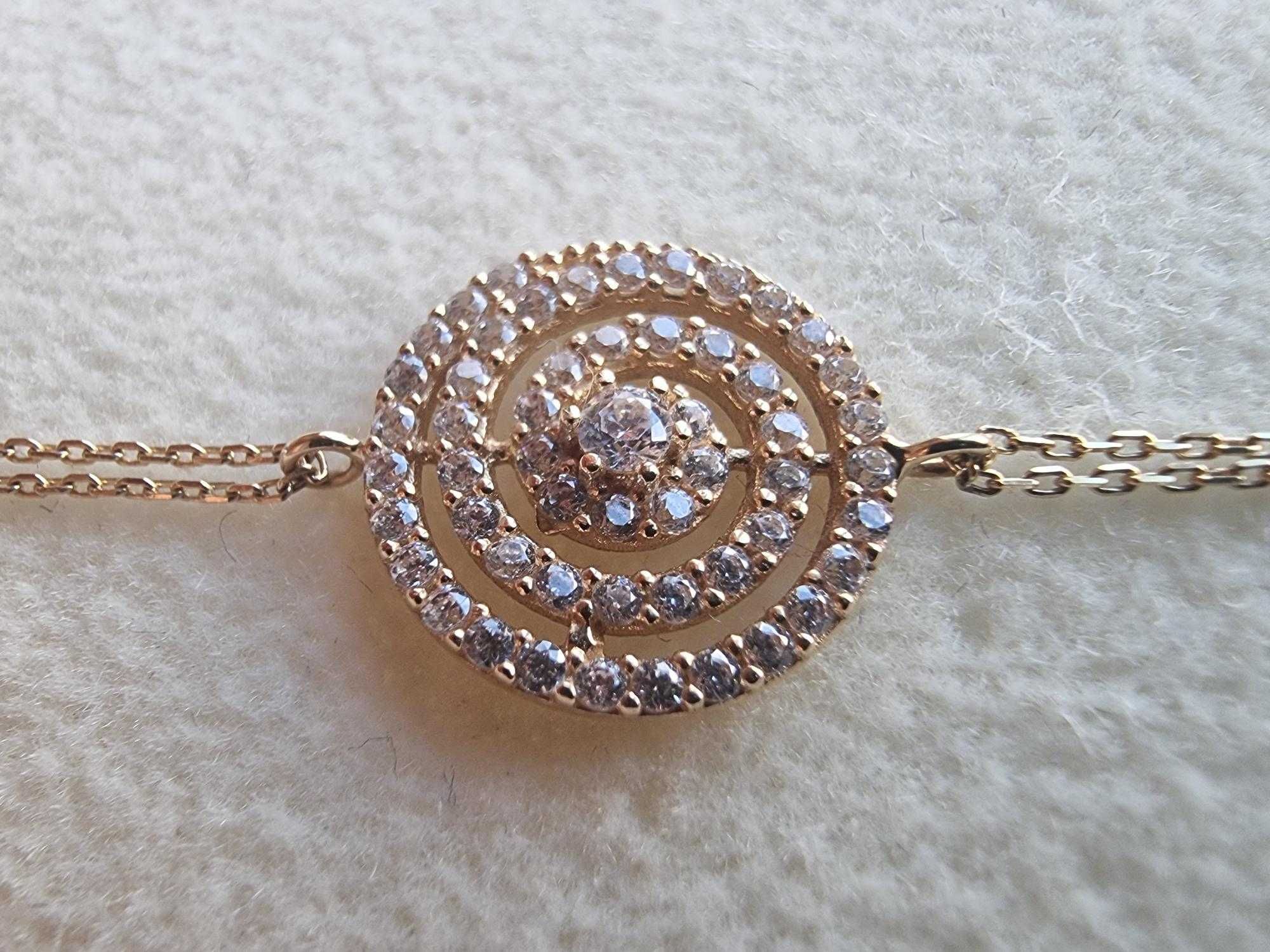 Bratara aur dama, 14K, 2,4 grame, 18 cm, superba, noua, in cutie!