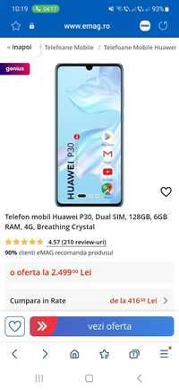 Vând telefon Huawei P30