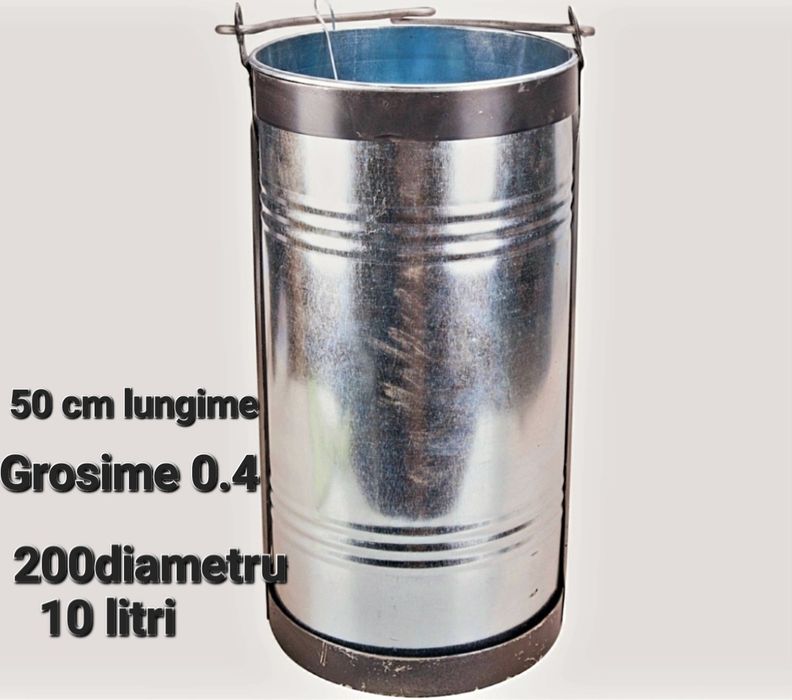 Vand  frapiera aluminiu vintage(Germania)+galeata puț