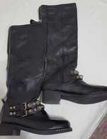 Cizme rock stil ciucate full piele RALPH HARRISON marimea 37