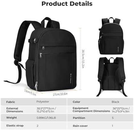 Нова Фото раница K&F Concept отделение за лаптоп статив водоустойчива