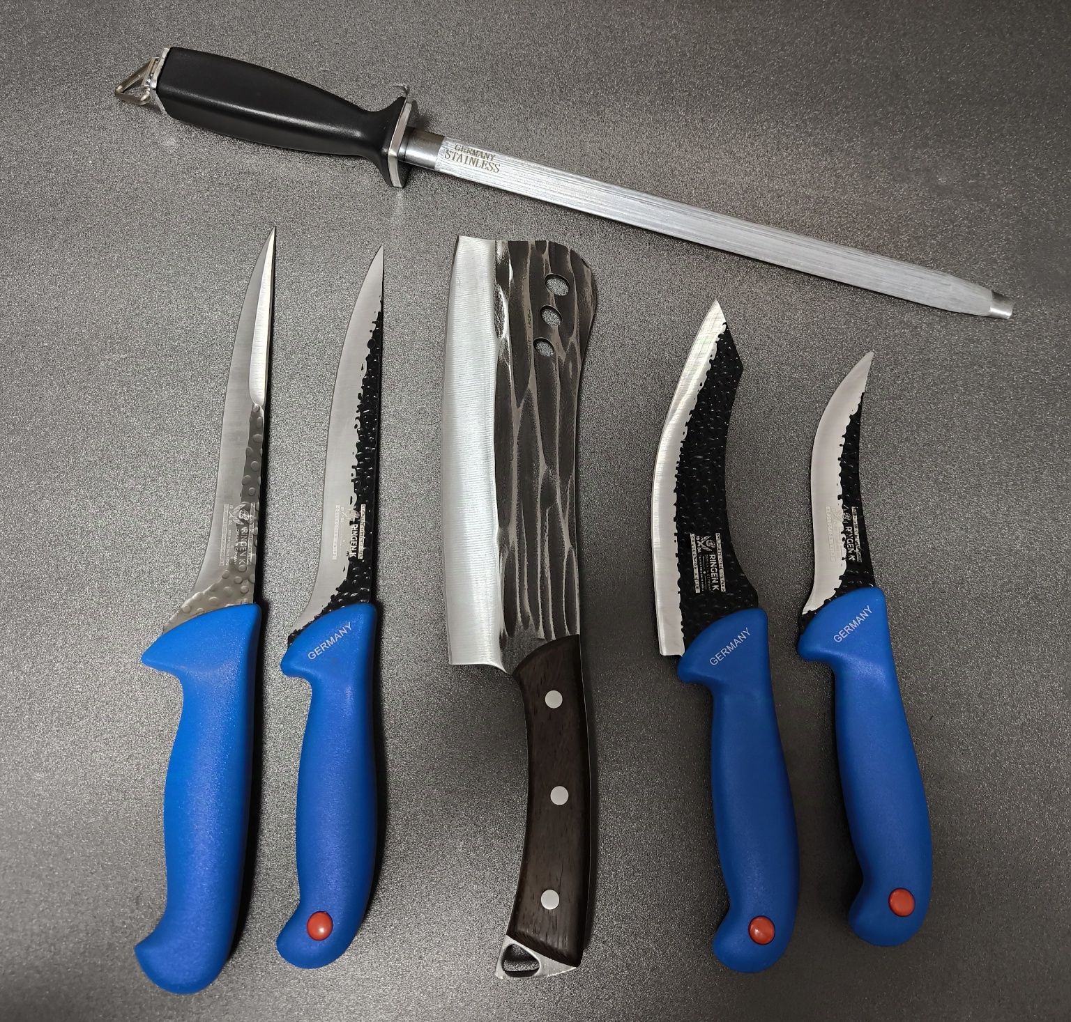 SET Cutite Macelarie Blue Edition 6 Piese