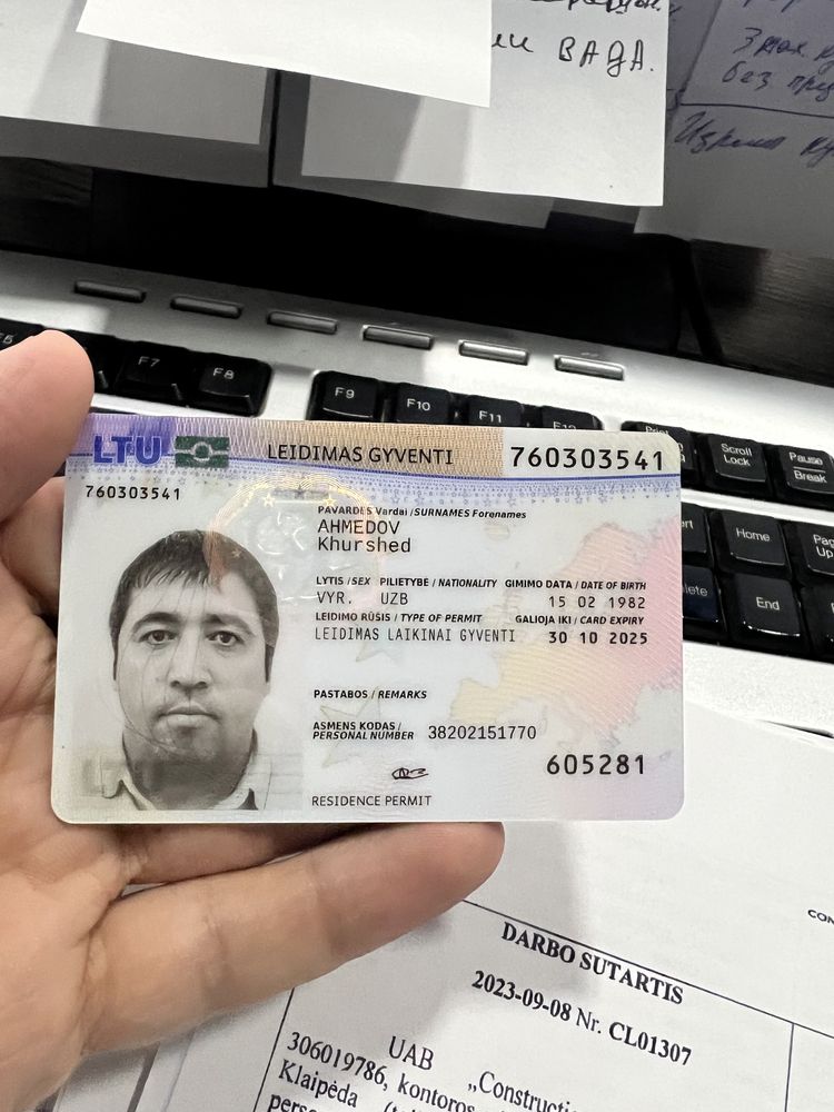 Виза в Европу, ШЕНГЕН,ВНЖ  Европанинг  -Литва -Словакия давлатларига