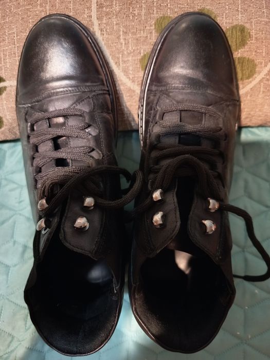 Мъжки боти от естествена кожа (набук)