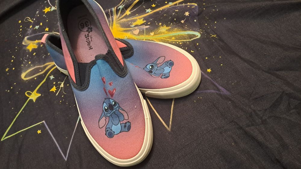 Комплект Стич, тениски,гумени раница и къси панталонки