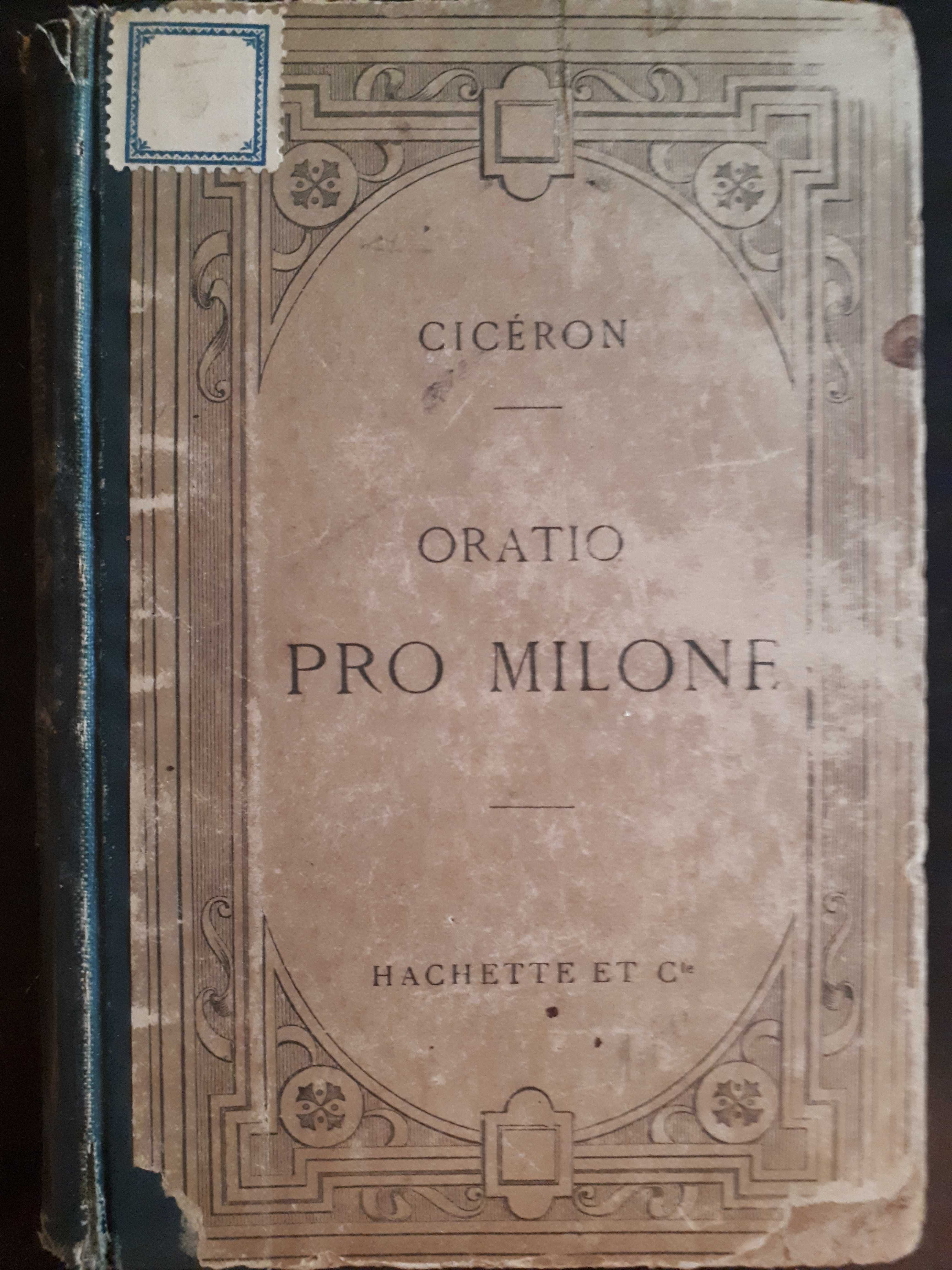 M. Tulli Ciceronis Pro T. Annio Milone: oratio ad judices; texte latin