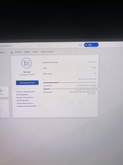 Vand Laptop 2 in 1 HP Spectre x360 16-inch