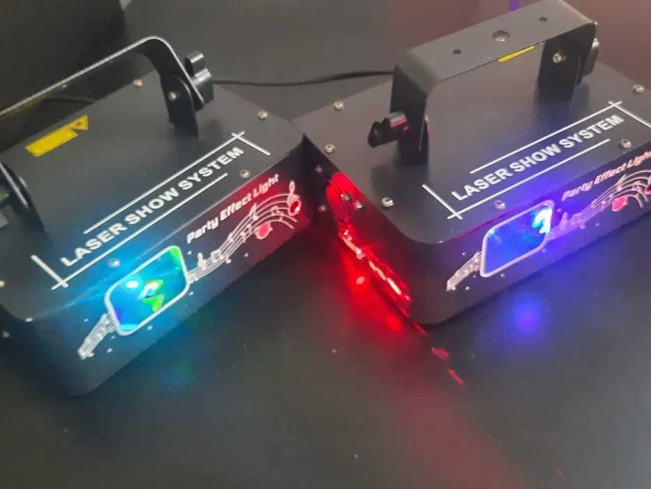 Laser 800mw(0.8W) 2in1, DMX 512 RGB Efecte Lumini DJ Beam derby, NOU!