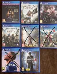 Jocuri Ps4: Fifa 22,Lords Fallen, Farcry4,Uncharted4,Assassins Creed