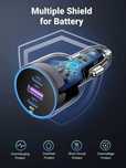 Автомобильное зарядное устройство UGREEN 130W Car charger