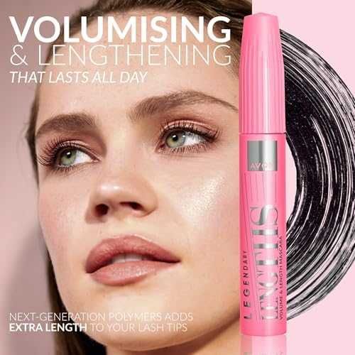 Нова Спирала Avon Legendary Lengths черна Blackest Black за мигли обем