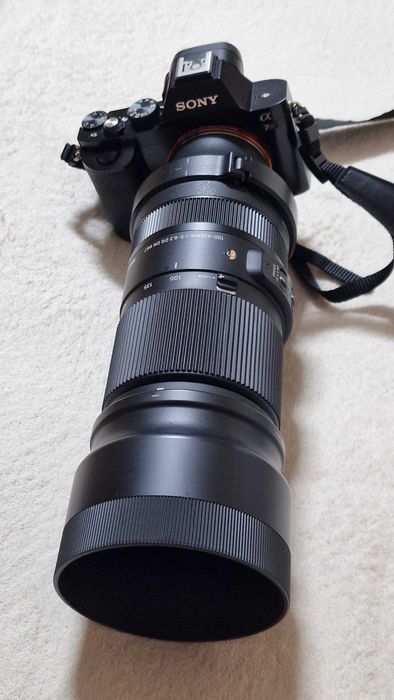 Sony A7R + obiectiv Sigma 100-400 mm