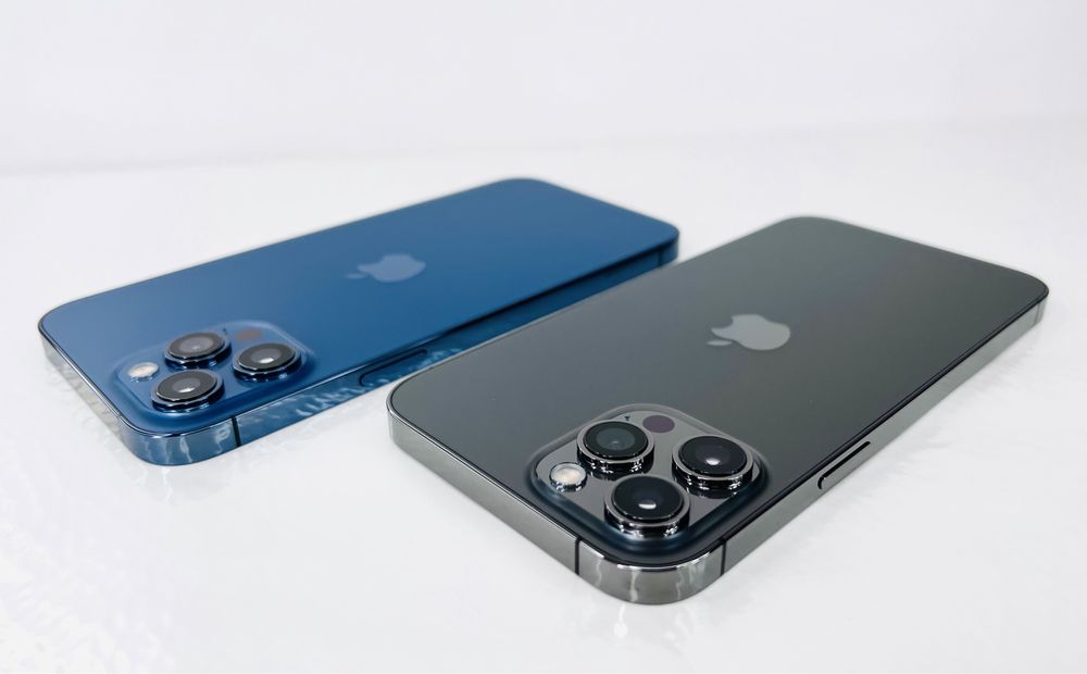 iPhone 12 Pro Max 128GB Pacific Blue / Graphite 95% Батерия! Гаранция!