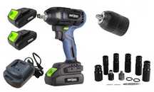 Pistol cheie cu impact 750Nm masina insurubat 2 baterii 21V  tubulare