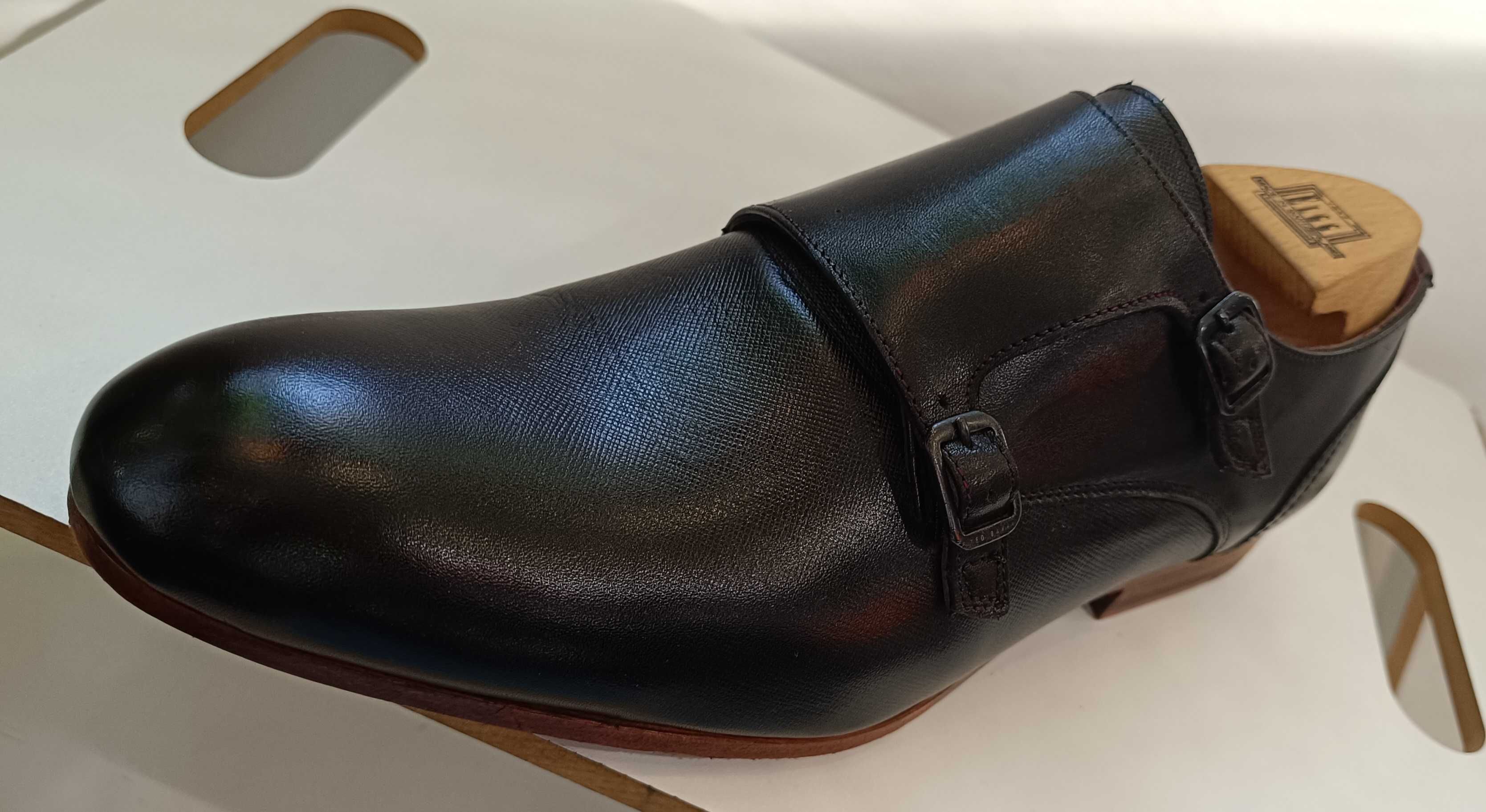 Pantofi monk 41.5 42 premium Ted Baker London NOI piele natural moale