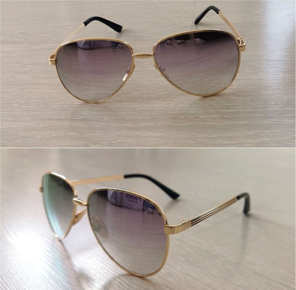 UV400 Защита - Слънчеви очила + Подарък калъф и кърпичка