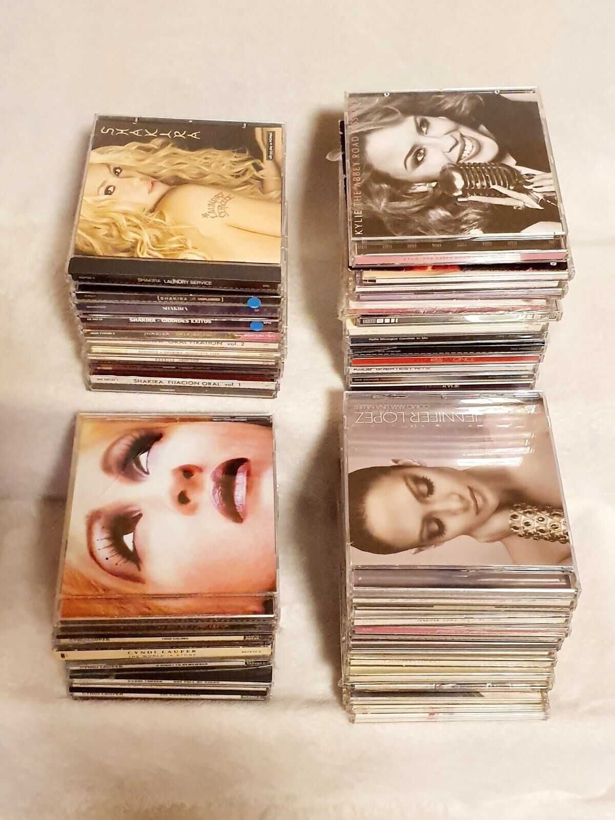 Colectie 43 cd-uri Kylie  MINOGUE ,  CYNDI Lauper ,   JENNIFER Lopez