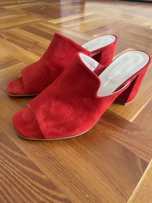 Sandale tip papuci piele