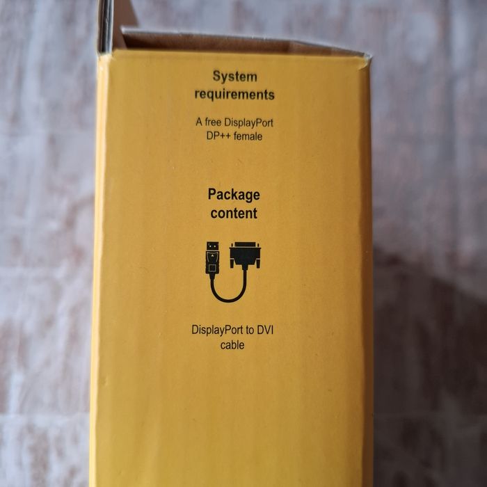 DeLock DisplayPort към DVI (24+1) кабел 5м – чисто нов