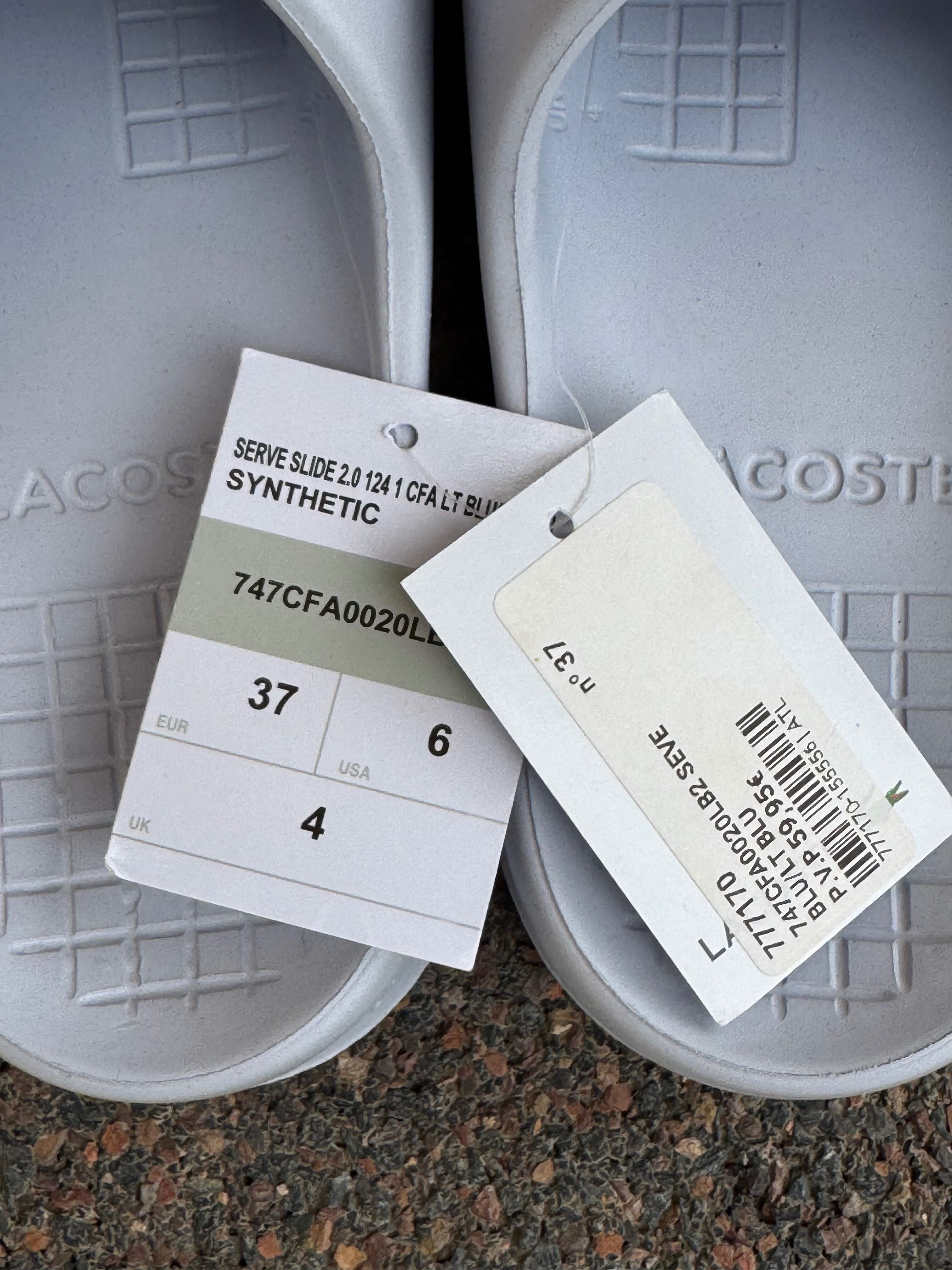 Продавам нови оригинални чехли - джапанки Lacoste, номер 37