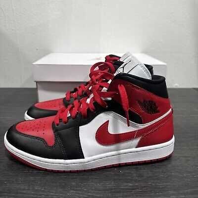 Air Jordan 1 Mid "White Red Black"