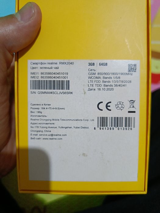 Smartfon realme 6i hali yangidey
