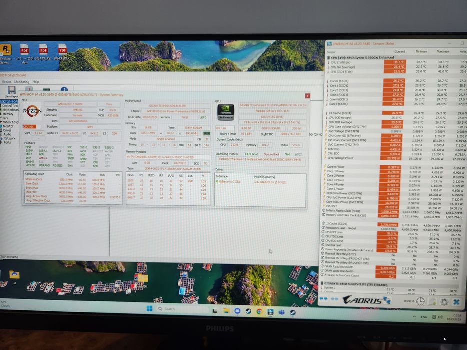 Геймърски Компютър, Ryzen 5 5600x, RTX 3070, 16gb RAM,  ssd 500gb
