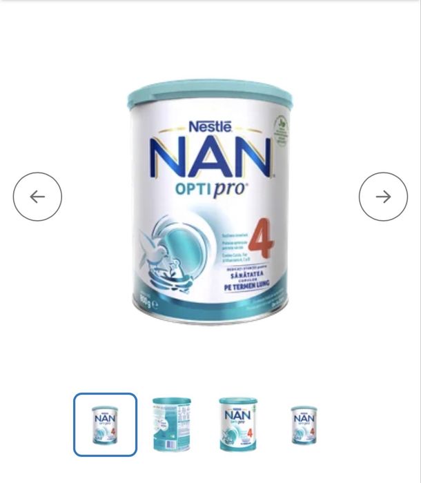 Lapte praf NAN OPTI PRO 4