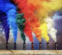 Fumigene colorate ,roșu,galben,verde,albastru,portocaliu ,alb