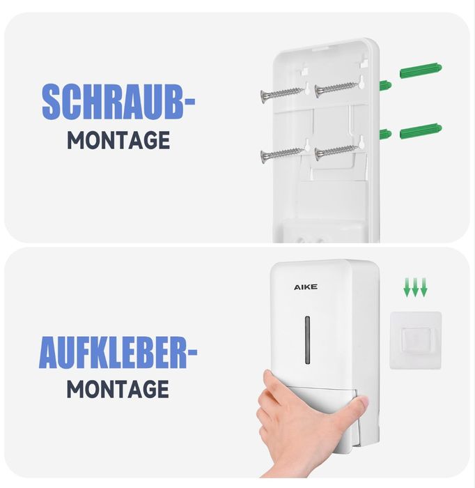 Dozator săpun lichid  800ml Aike AK 1006 montaj perete șampon gel duș