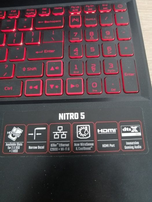 Laptop Acer Nitro 5 - i5, 1650 ti, 144 hz