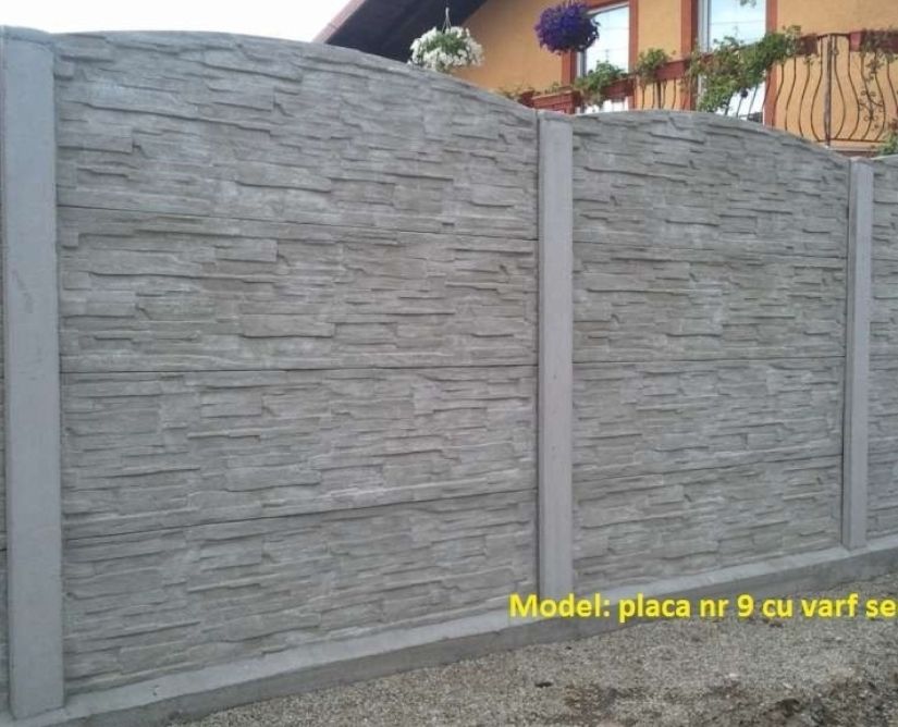 Gard placi din beton armat prefabricat Prahova