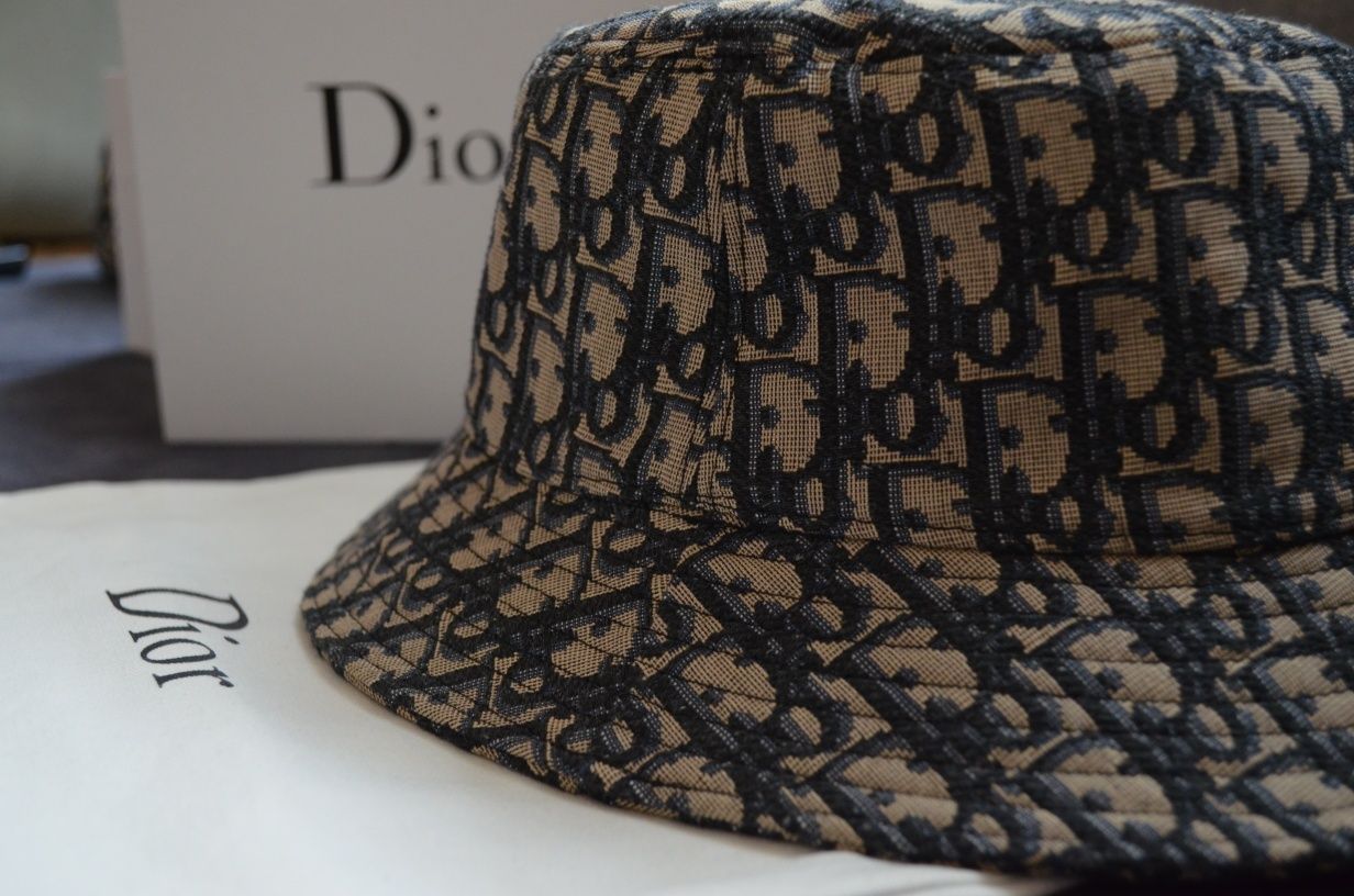 Шапка Диор идиотка / Dior Oblique Bucket Hat