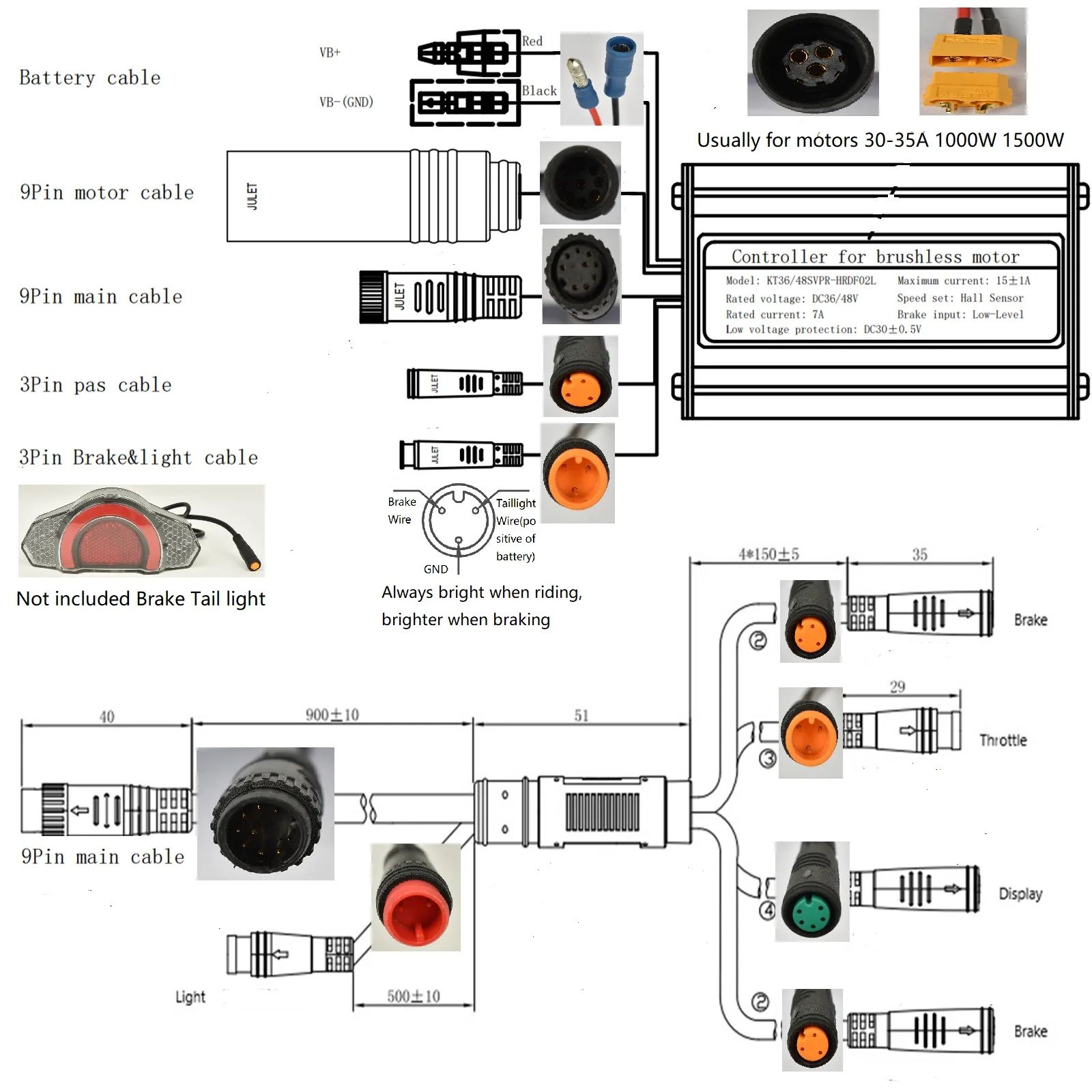 Комплект за велосипед mxus 36V,48V