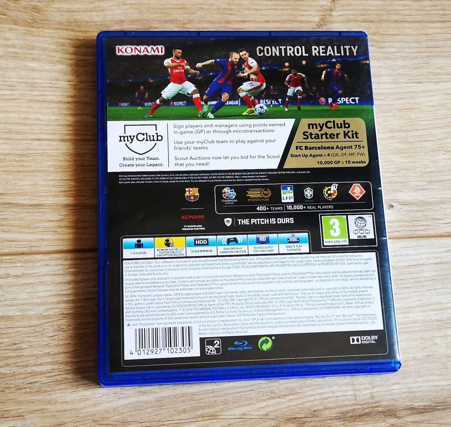 PS4 PES 2017 Pro Evolution Soccer PlayStation  4 ПС4