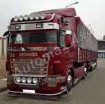 Bullbar, bara inox, suport proiectoare plafon Scania Highline