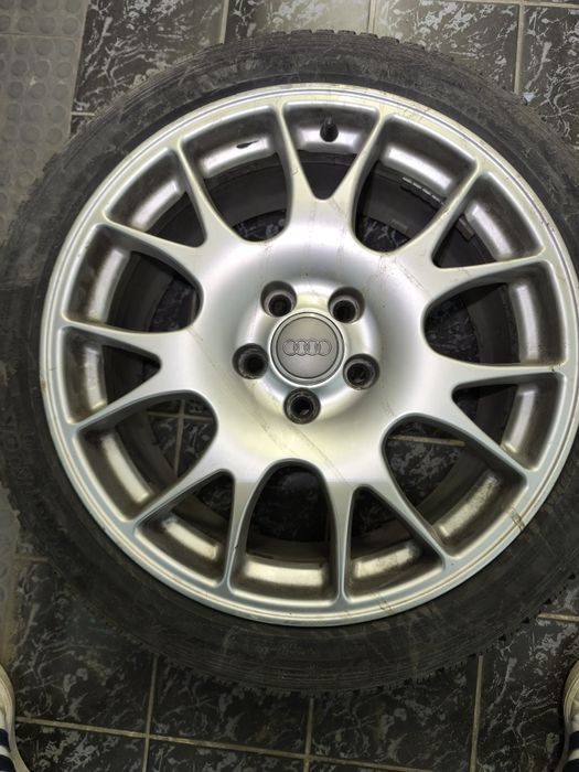 Оригинални Audi BBS CH джанти+зимни гуми 18" 8J ET43 5×112