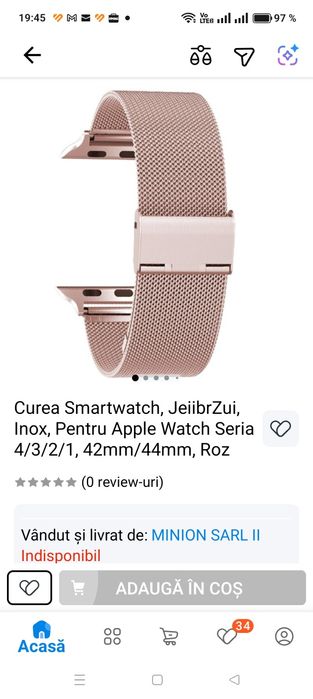Brățară smartwatch 22mm