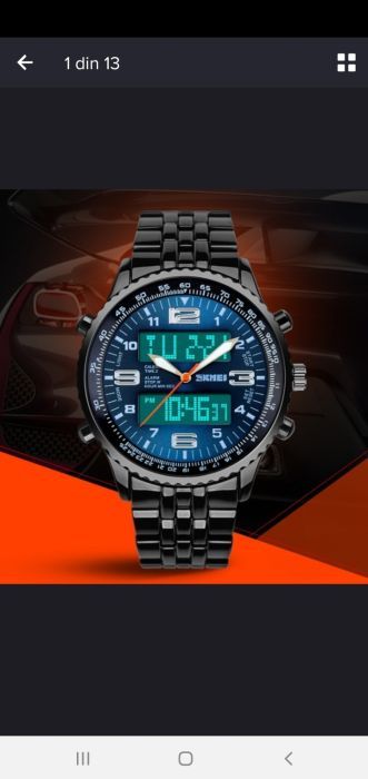 Vand ceas cronograf display analog si digital